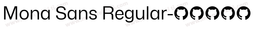 Mona Sans Regular字体转换